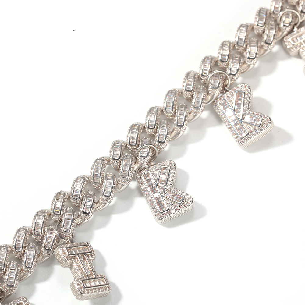 Baguette Font Custom Name Cuban Link