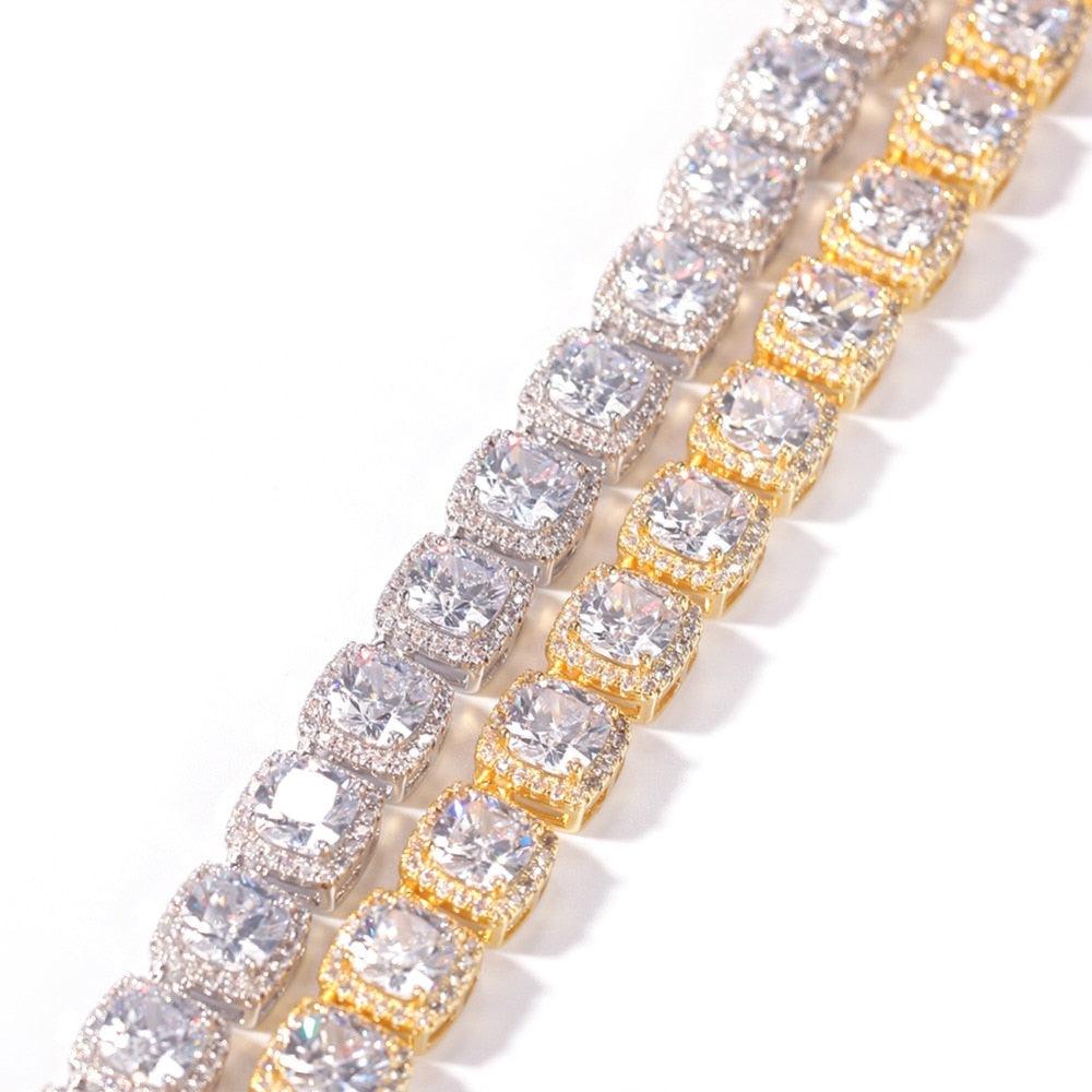 Clustered Tennis Necklace