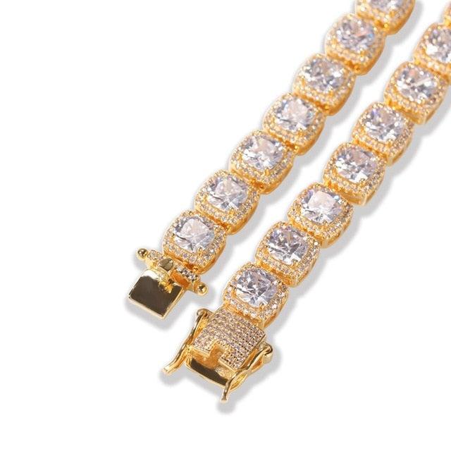 Clustered Tennis Necklace