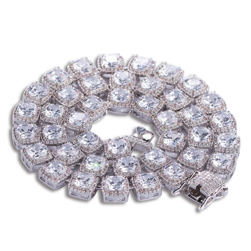 Clustered Tennis Necklace