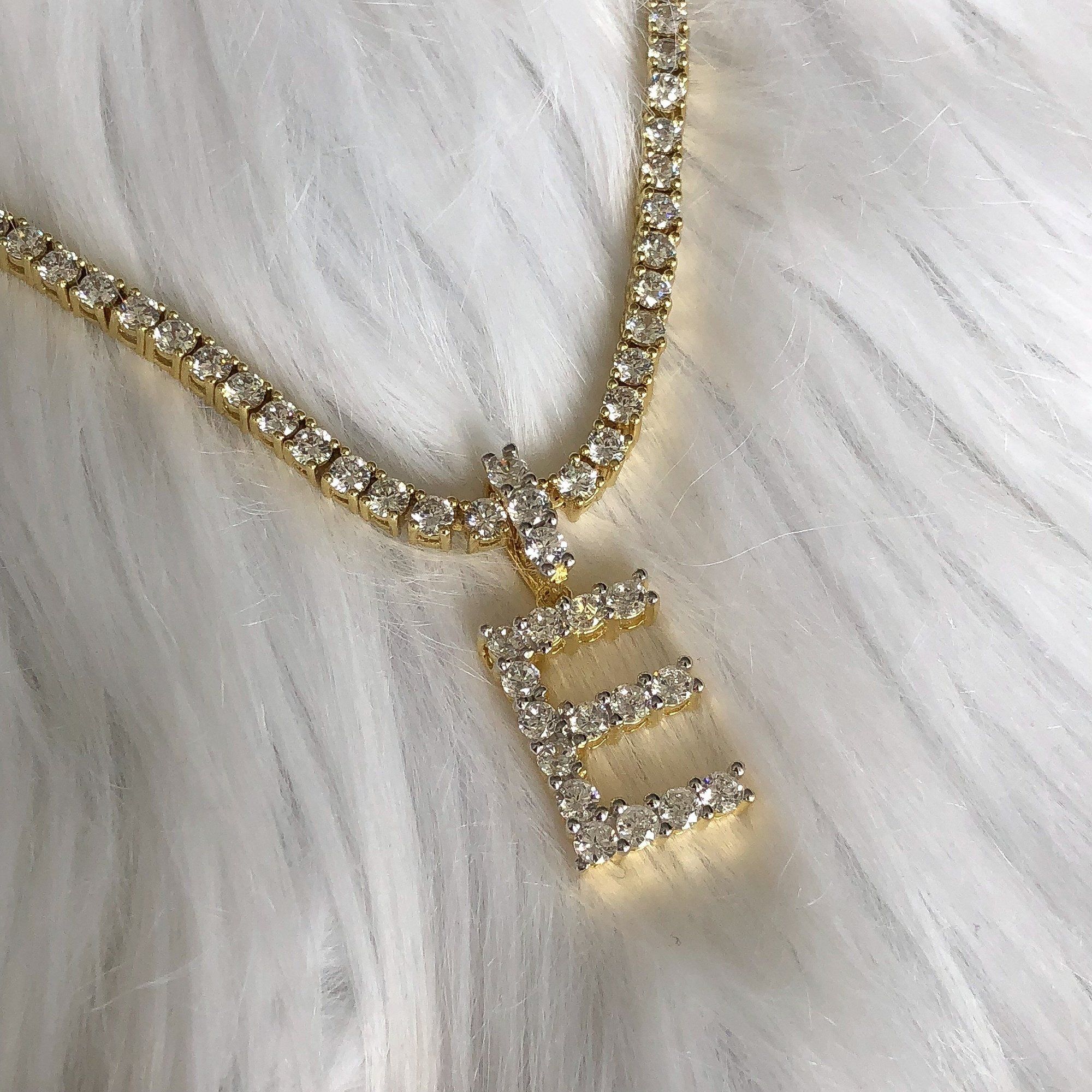 DIAMOND LETTER NECKLACE