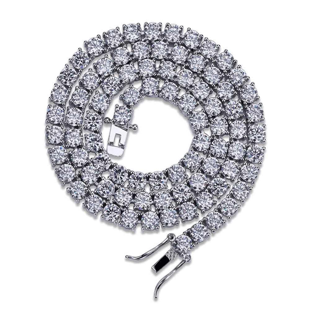 Diamond tennis necklace