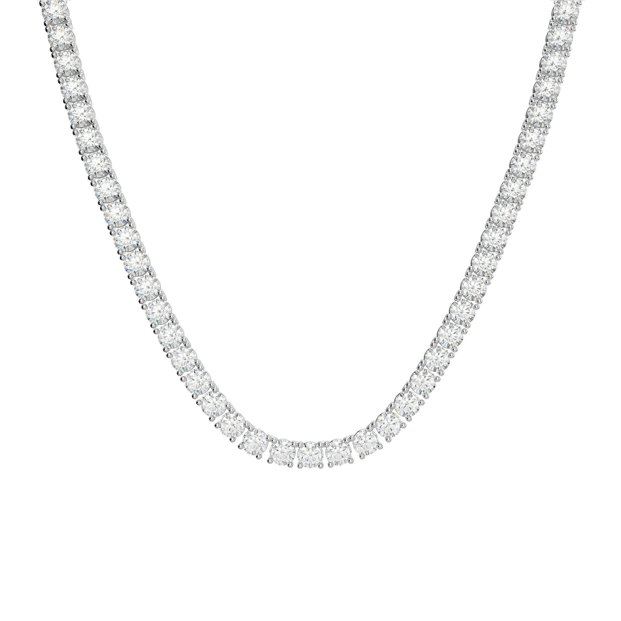 Diamond tennis necklace