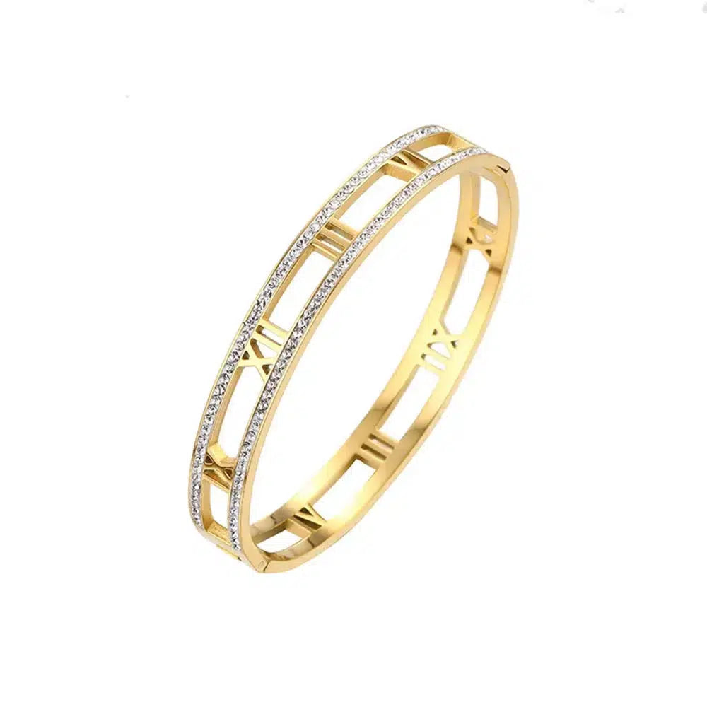 Luxe Hollow Roman Bangle