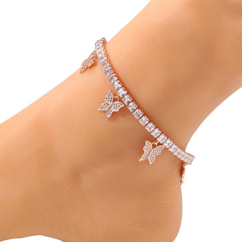 Mini Butterfly Tennis Anklet