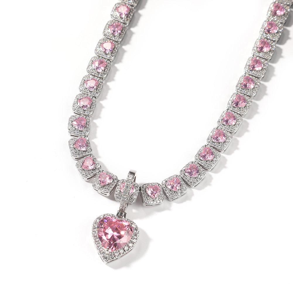 PINK HEART JEWELRY SET