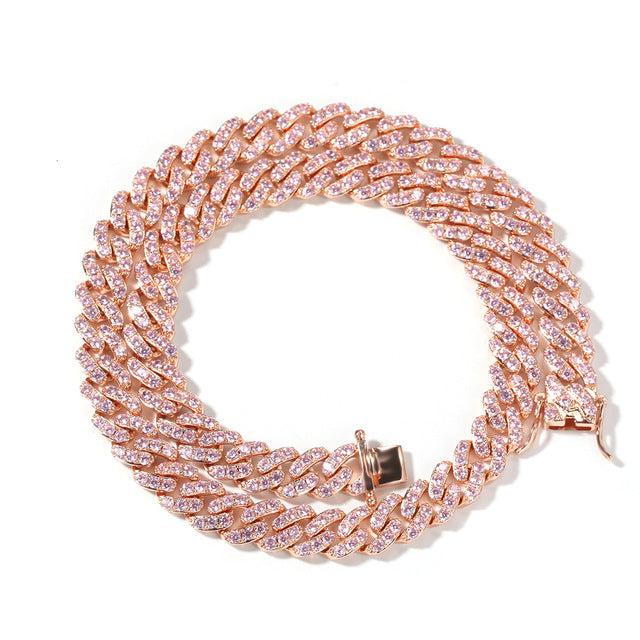 Pink Rose Cuban Link