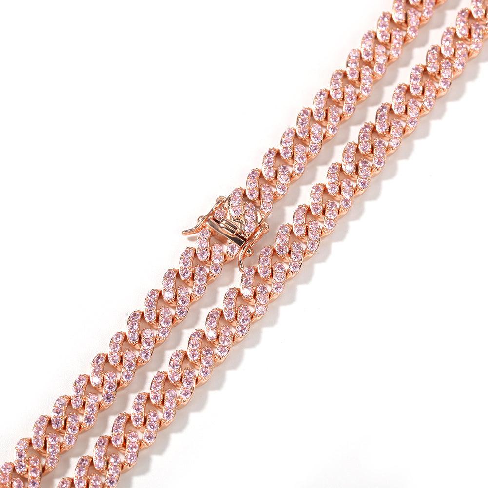 Pink Rose Cuban Link