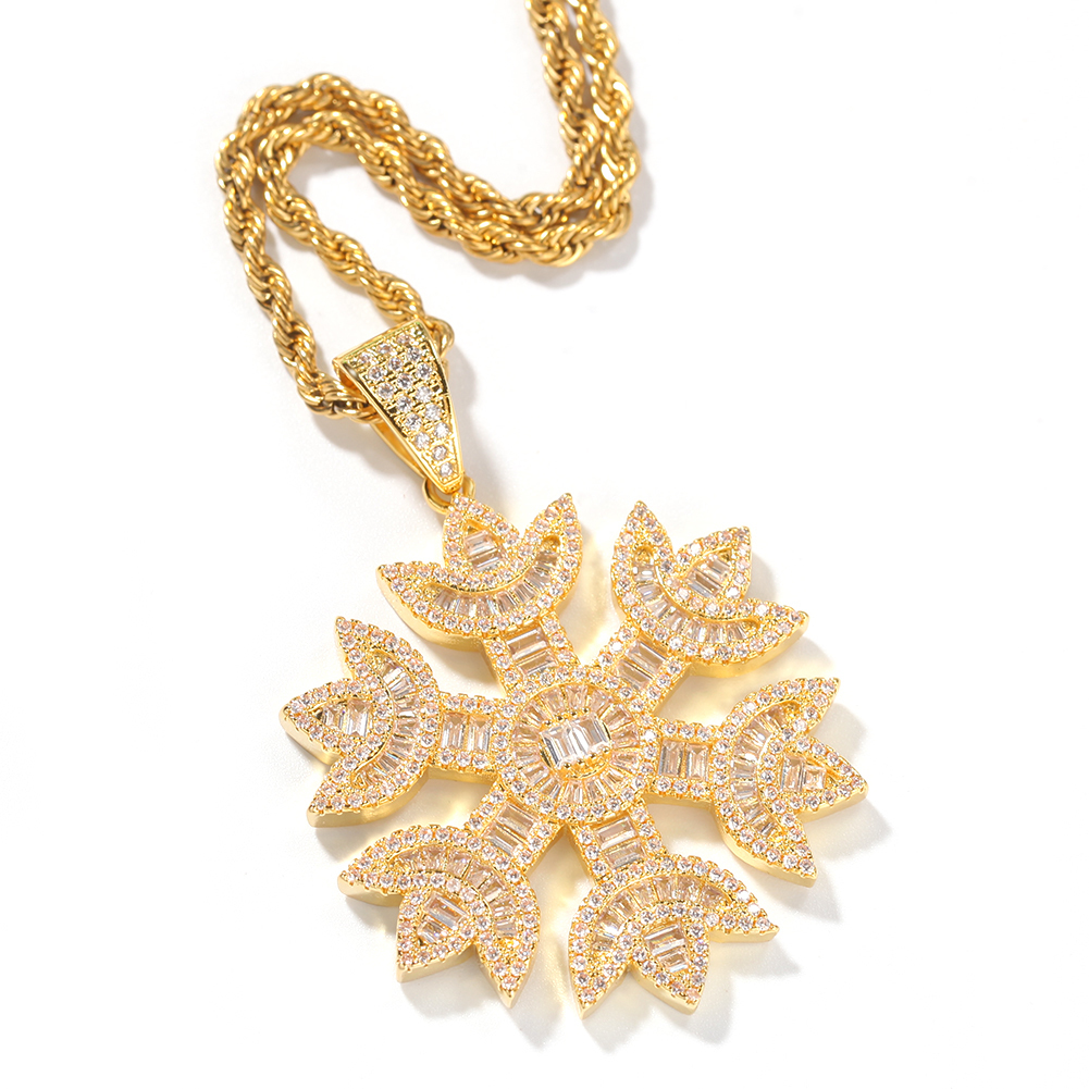 Snowflake Pendant With Necklace
