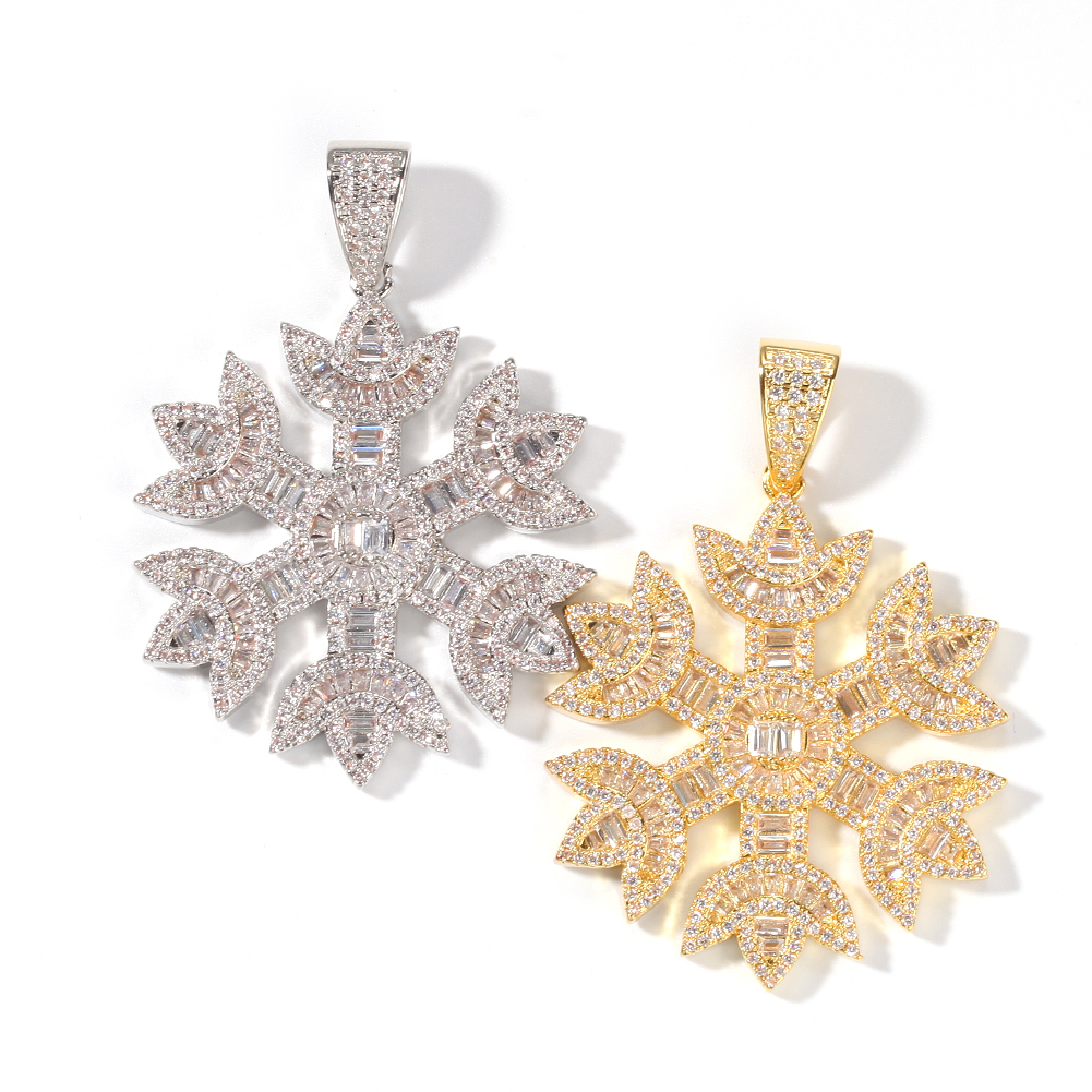 Snowflake Pendant With Necklace