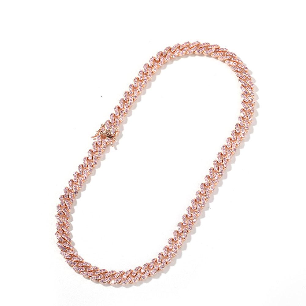 Pink Rose Cuban Link